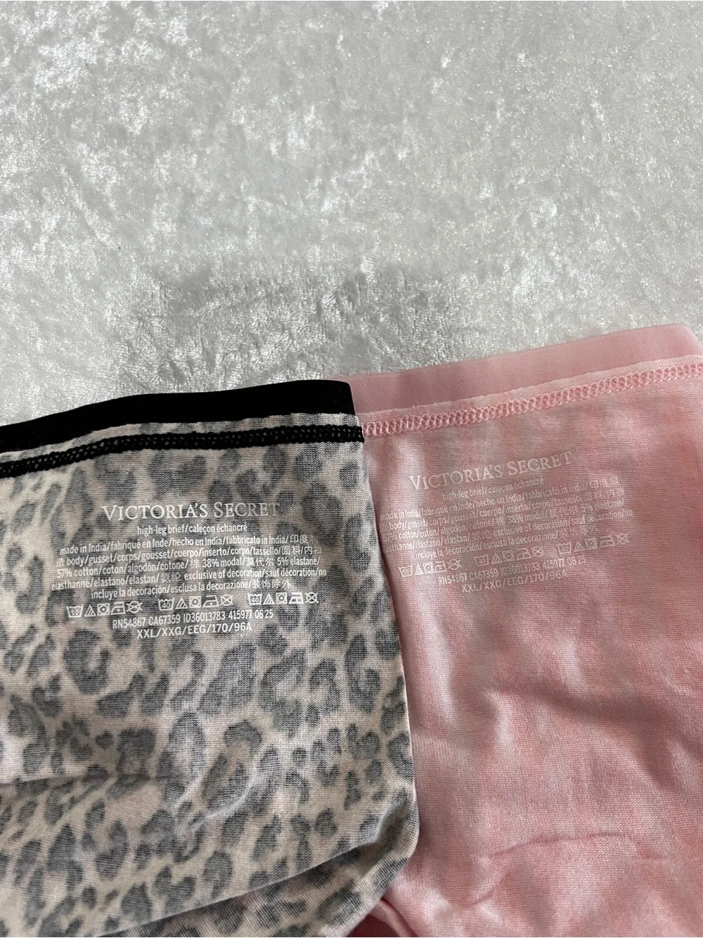 Victoria's Secret Lot Of Two Underwear Panties Brief Size XXL Cotton Blend